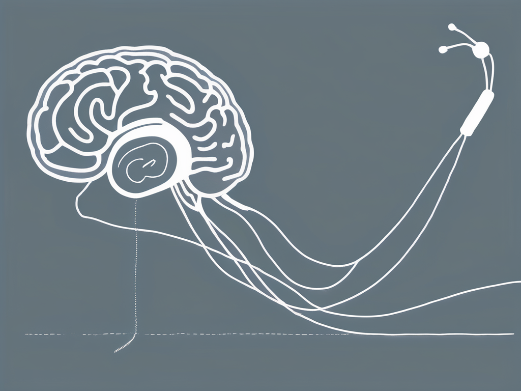 The vestibulo cochlear nerve connecting the ear to the brain